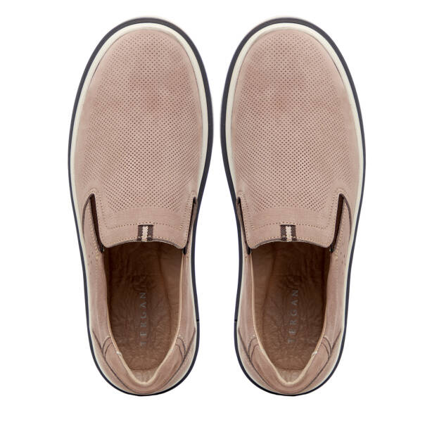 Vizon Hakiki Nubuk Deri Erkek Casual Ayakkabı - E26I1AY57641-B21 - 5