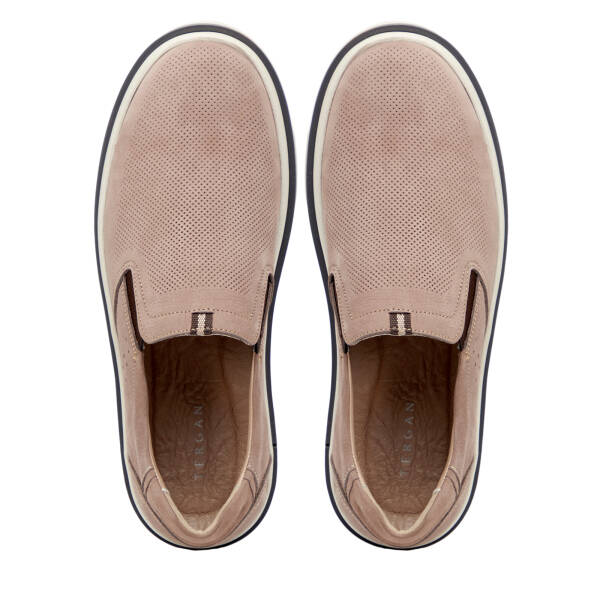 Vizon Hakiki Nubuk Deri Erkek Casual Ayakkabı - E26I1AY57641-B21 - 5