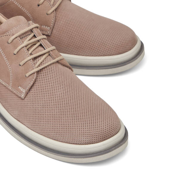 Vizon Hakiki Nubuk Deri Erkek Casual Ayakkabı - E26I1AY57643-B21 - 3