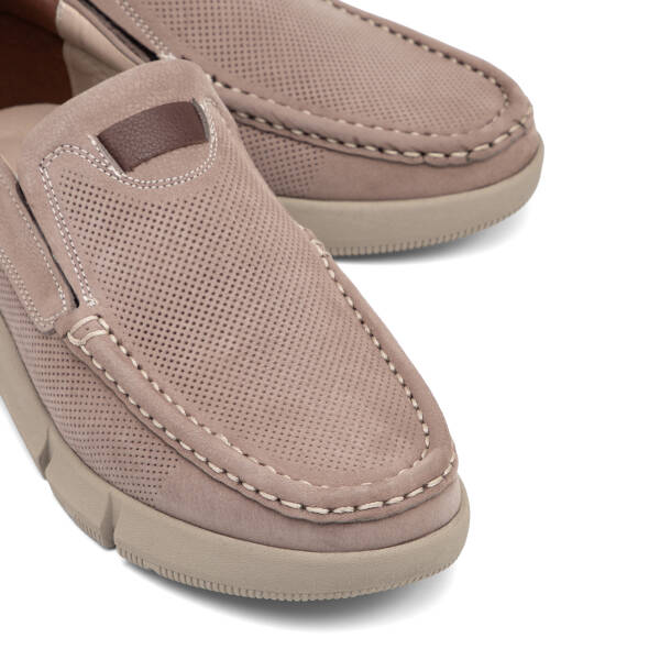 Vizon Hakiki Nubuk Deri Erkek Casual Ayakkabı - E26I1AY57644-B21 - 3