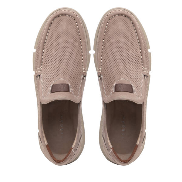 Vizon Hakiki Nubuk Deri Erkek Casual Ayakkabı - E26I1AY57644-B21 - 5