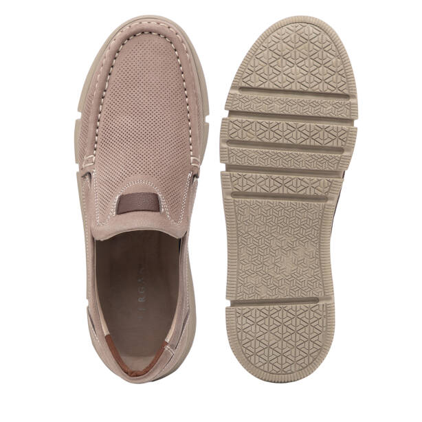 Vizon Hakiki Nubuk Deri Erkek Casual Ayakkabı - E26I1AY57644-B21 - 6