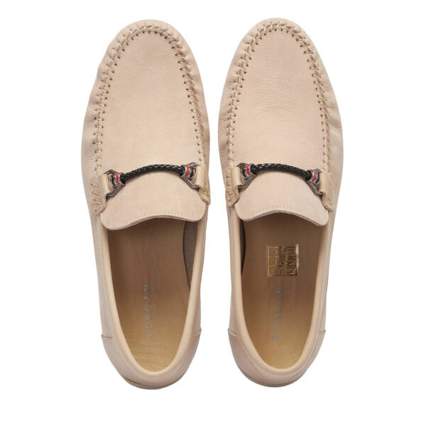 Vizon Hakiki Nubuk Deri Erkek Loafer - E26I1AY57617-B21 - 5