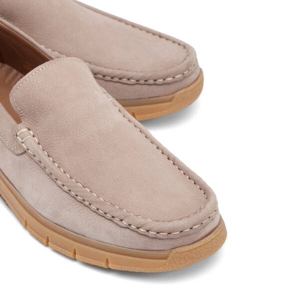 Vizon Hakiki Nubuk Deri Erkek Loafer - E26I1AY57646-B21 - 3