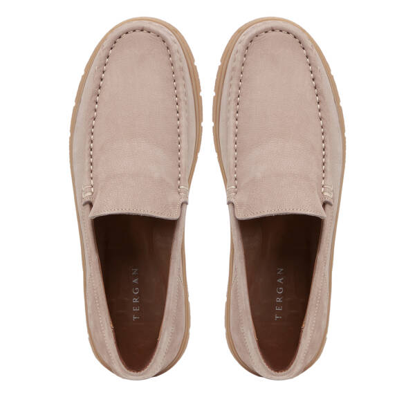 Vizon Hakiki Nubuk Deri Erkek Loafer - E26I1AY57646-B21 - 5