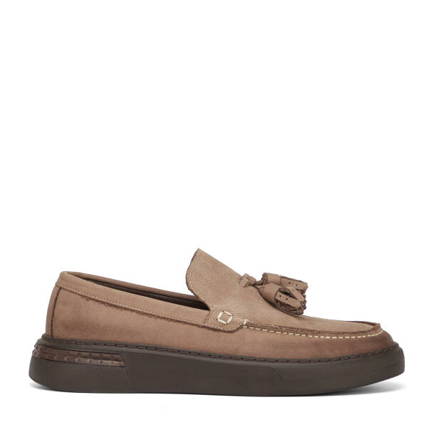 Vizon Hakiki Nubuk Deri Erkek Loafer - E26S1AY57804-B21 