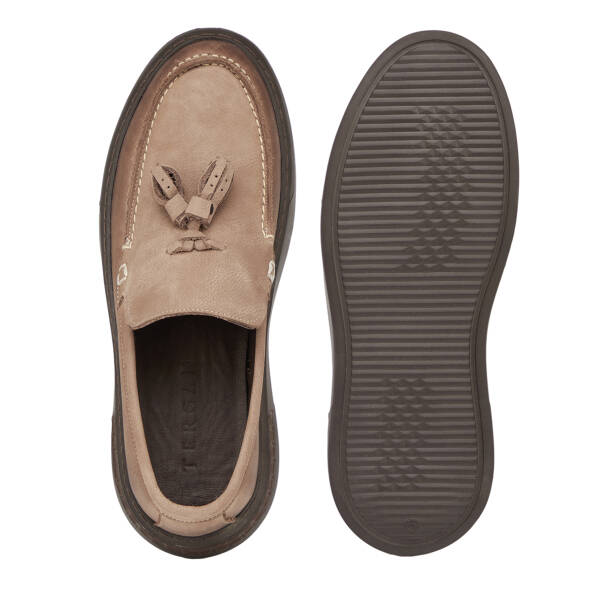 Vizon Hakiki Nubuk Deri Erkek Loafer - E26S1AY57804-B21 - 6