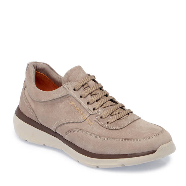 Vizon Hakiki Nubuk Deri Erkek Sneaker - E26I1AY57620-A65 - 2