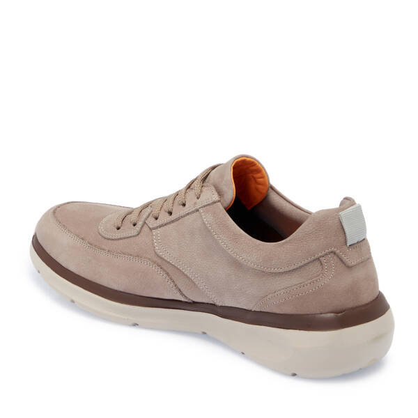 Vizon Hakiki Nubuk Deri Erkek Sneaker - E26I1AY57620-A65 - 3