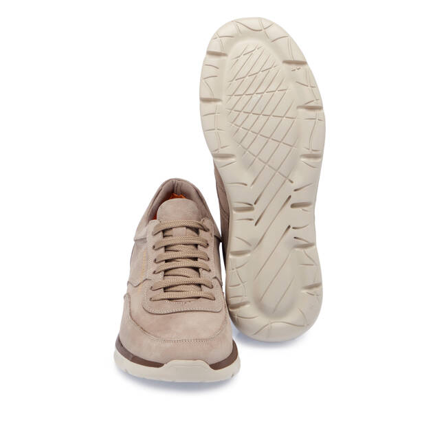 Vizon Hakiki Nubuk Deri Erkek Sneaker - E26I1AY57620-A65 - 4