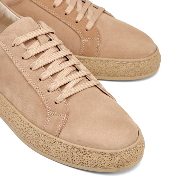 Vizon Hakiki Nubuk Deri Erkek Sneaker - E26I1AY57633-B21 - 3