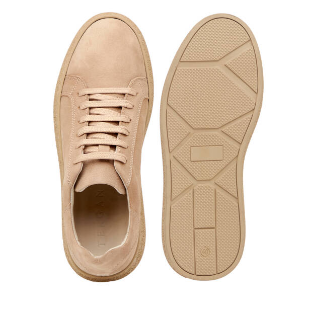 Vizon Hakiki Nubuk Deri Erkek Sneaker - E26I1AY57633-B21 - 6
