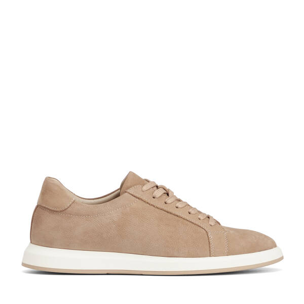 Vizon Hakiki Nubuk Deri Erkek Sneaker - E26I1AY57634-B21 - 1