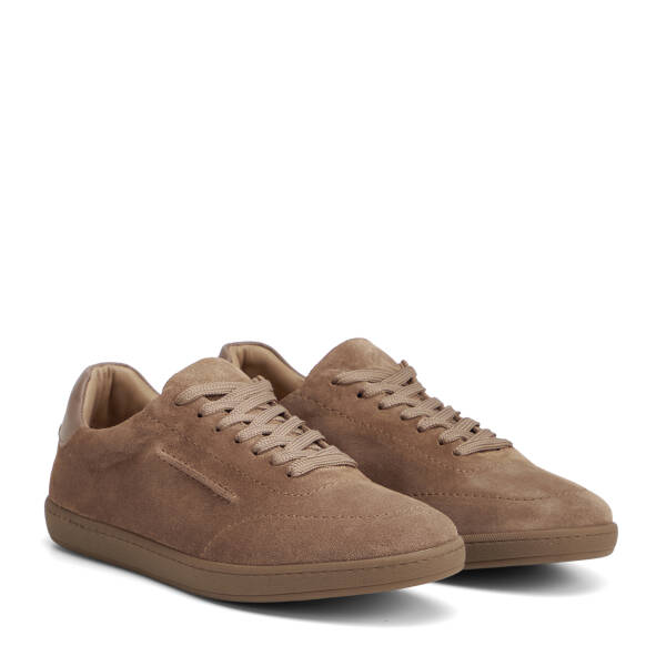 Vizon Hakiki Nubuk Deri Erkek Sneaker - E26I1AY57796-A84 - 2