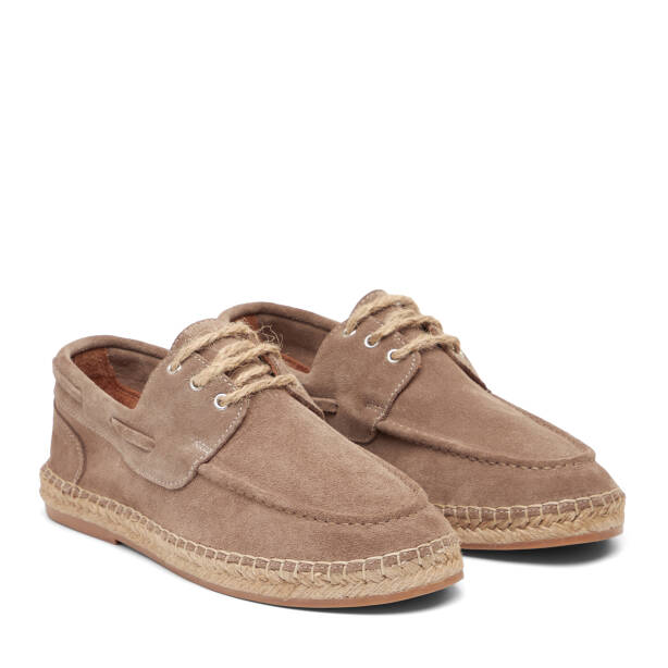 Vizon Hakiki Süet Deri Erkek Espadril - E26I1AY57624-A02 - 2