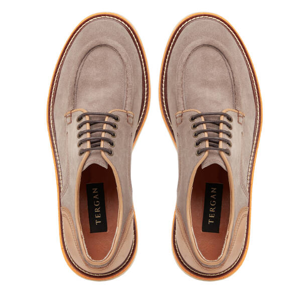 Vizon Hakiki Süet Deri Erkek Klasik Ayakkabı - E25I1AY57194-T86 - 5