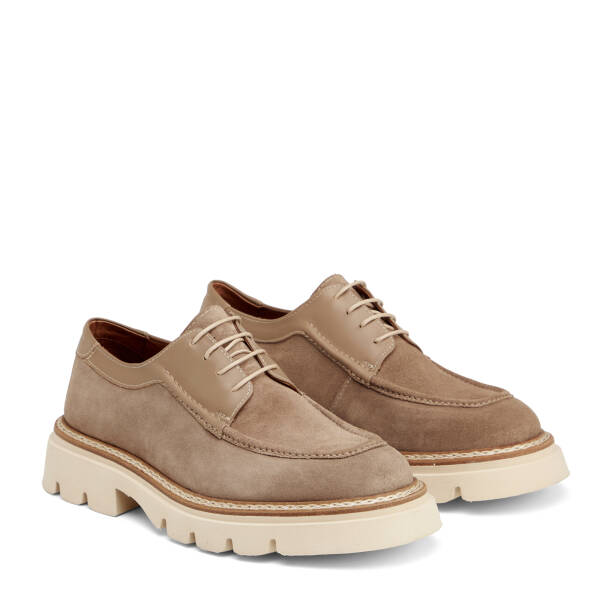 Vizon Hakiki Süet Deri Erkek Loafer - E25I1AY57170-A02 - 2