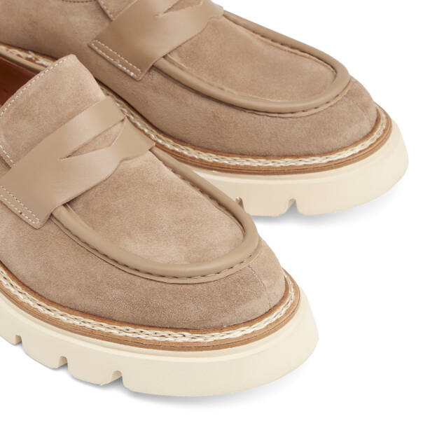 Vizon Hakiki Süet Deri Erkek Loafer - E25I1AY57171-A02 - 3