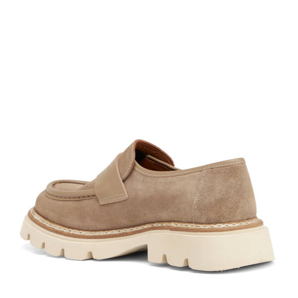 Vizon Hakiki Süet Deri Erkek Loafer - E25I1AY57171-A02 - 4