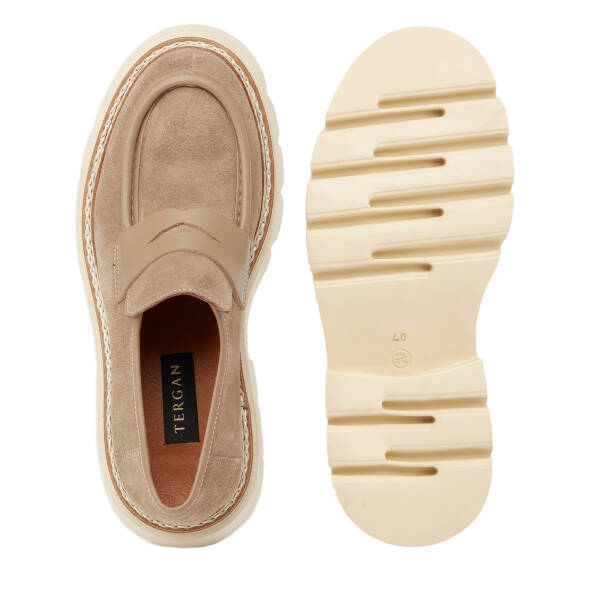 Vizon Hakiki Süet Deri Erkek Loafer - E25I1AY57171-A02 - 6