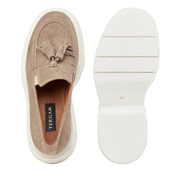 Vizon Hakiki Süet Deri Erkek Loafer - E25I1AY57173-A02 - 6