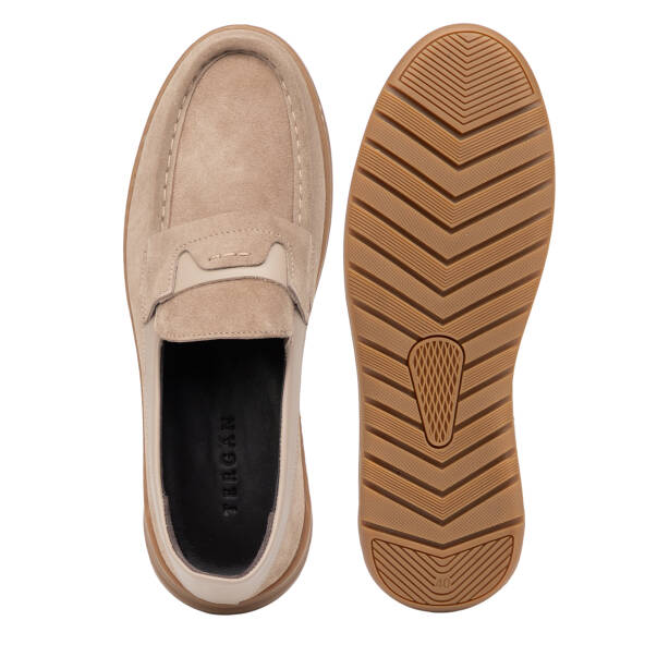 Vizon Hakiki Süet Deri Erkek Loafer - E26I1AY57631-A84 - 6