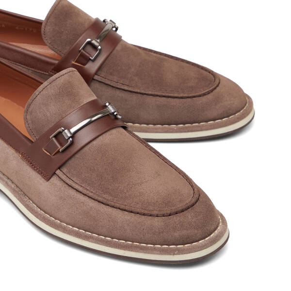Vizon Hakiki Süet Deri Erkek Loafer - E26I1AY57682-T86 - 3