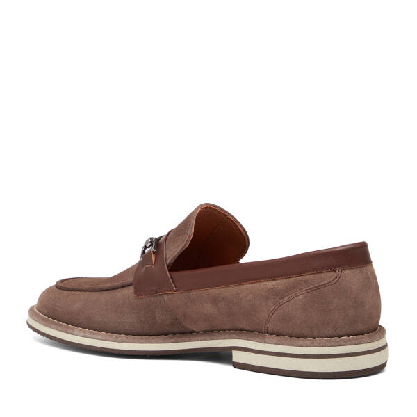 Vizon Hakiki Süet Deri Erkek Loafer - E26I1AY57682-T86 - 4