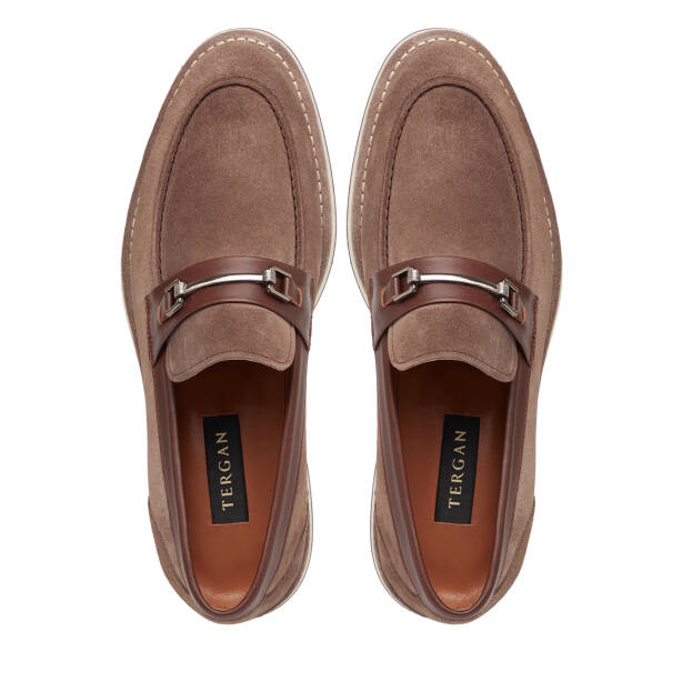 Vizon Hakiki Süet Deri Erkek Loafer - E26I1AY57682-T86 - 5