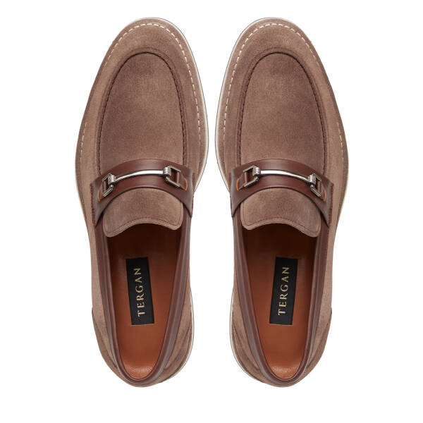 Vizon Hakiki Süet Deri Erkek Loafer - E26I1AY57682-T86 - 5