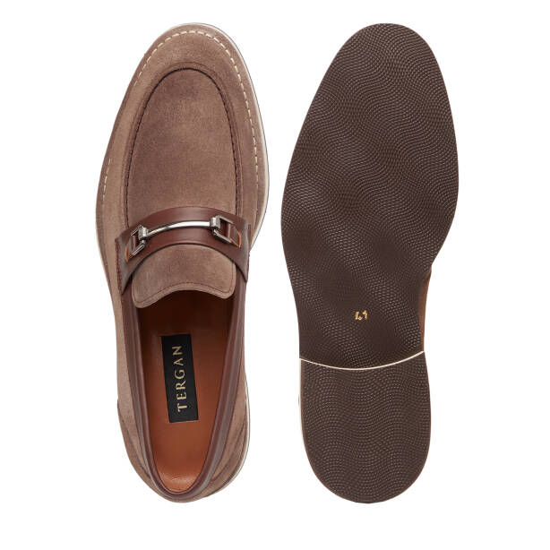 Vizon Hakiki Süet Deri Erkek Loafer - E26I1AY57682-T86 - 6