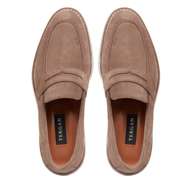 Vizon Hakiki Süet Deri Erkek Loafer - E26I1AY57683-T86 - 5