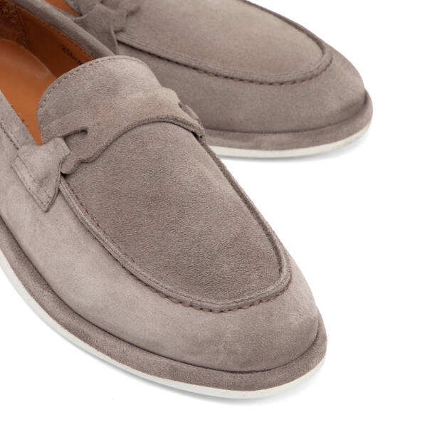Vizon Hakiki Süet Deri Erkek Loafer - E26I1AY57701-T86 - 3