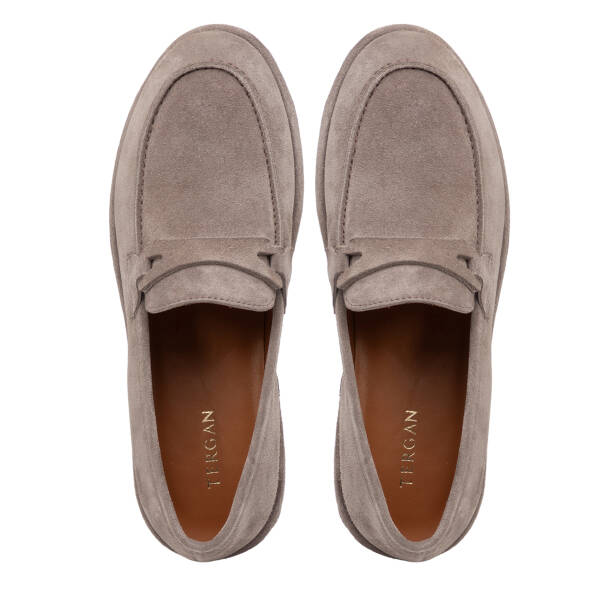 Vizon Hakiki Süet Deri Erkek Loafer - E26I1AY57701-T86 - 5