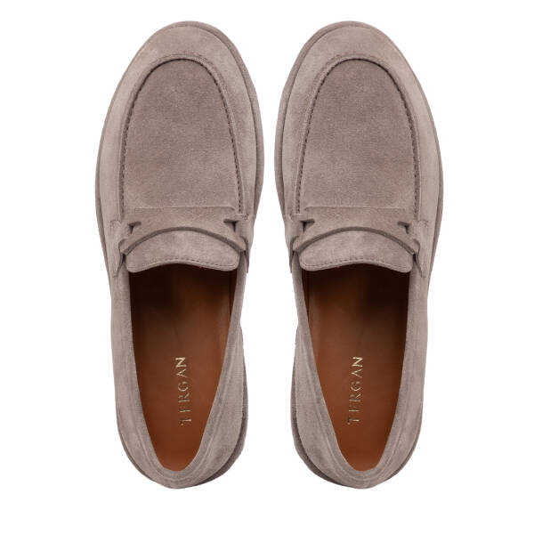 Vizon Hakiki Süet Deri Erkek Loafer - E26I1AY57701-T86 - 5