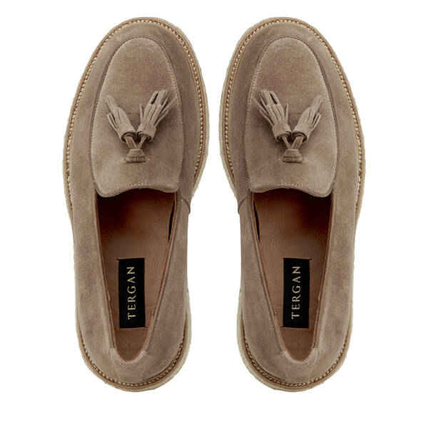 Vizon Hakiki Süet Deri Erkek Loafer - E26I1AY57721-A02 - 5