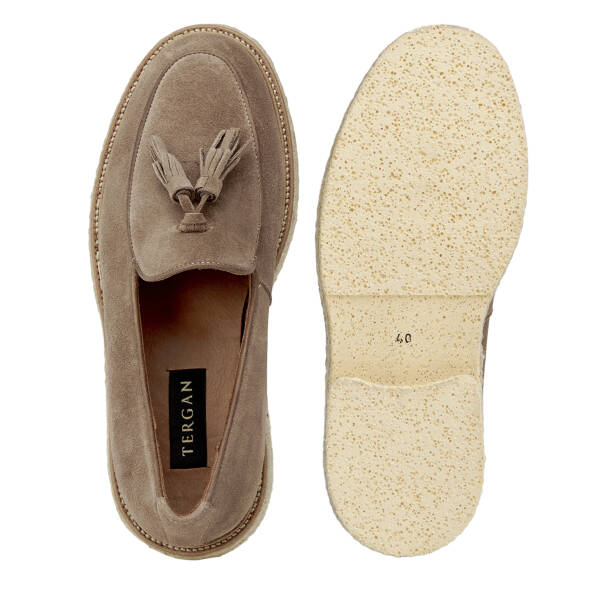 Vizon Hakiki Süet Deri Erkek Loafer - E26I1AY57721-A02 - 6