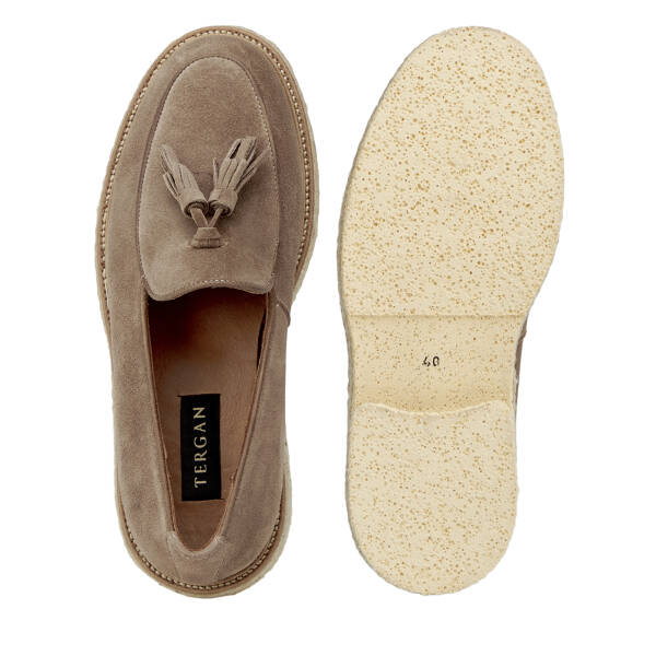 Vizon Hakiki Süet Deri Erkek Loafer - E26I1AY57721-A02 - 6