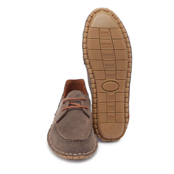 Vizon Hakiki Süet Deri Kadın Loafer - K26I1AY68454-A02 - 4