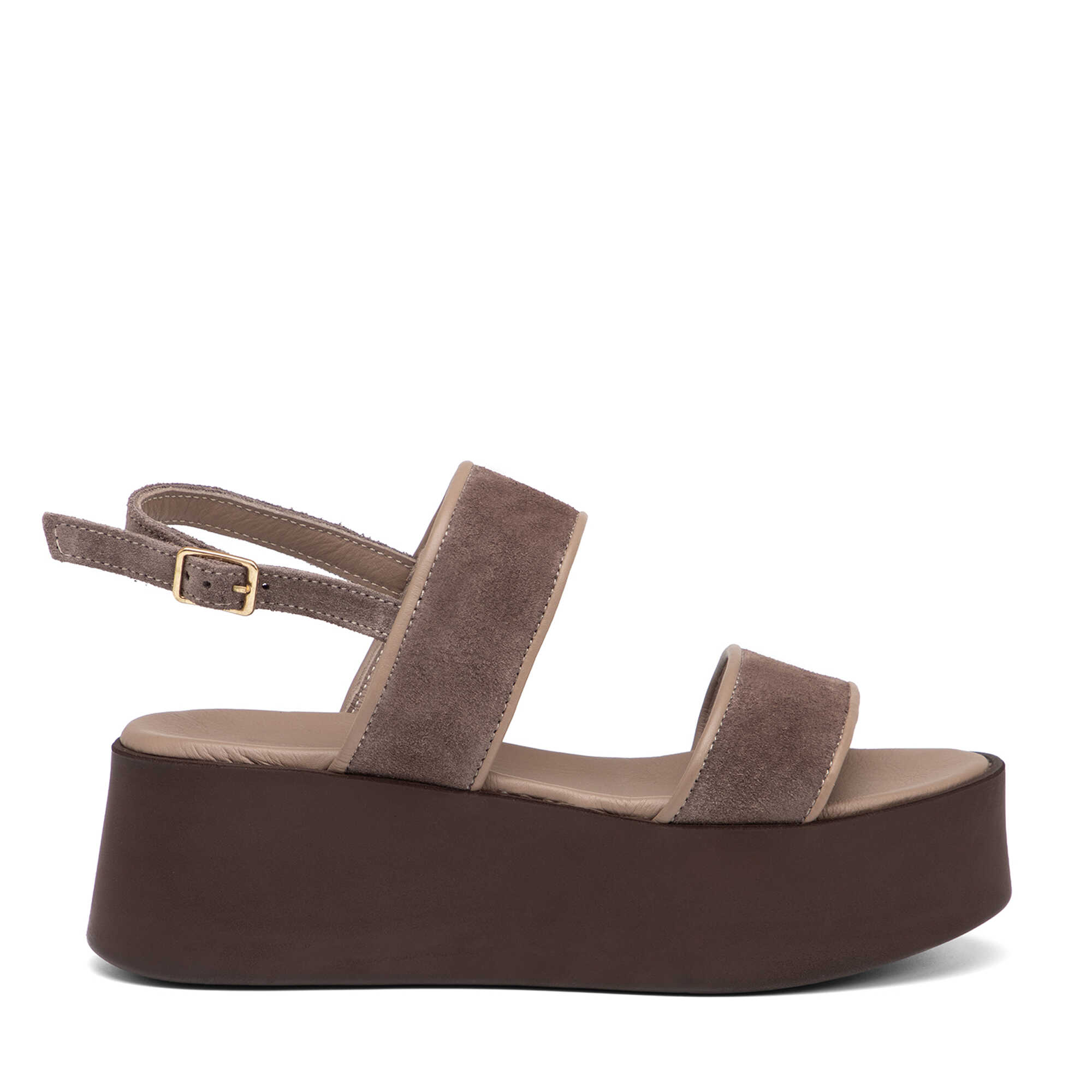 Vizon Hakiki Süet Deri Kadın Sandalet - K26Y1SN68588-A02