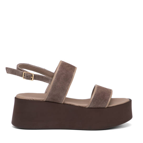 Vizon Hakiki Süet Deri Kadın Sandalet - K26Y1SN68588-A02 - 1