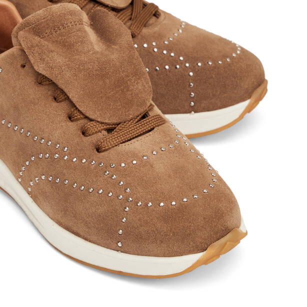 Vizon Hakiki Süet Deri Kadın Sneaker - K26I1AY68529-A02 - 3