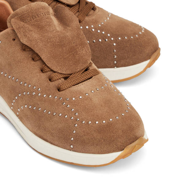 Vizon Hakiki Süet Deri Kadın Sneaker - K26I1AY68529-A02 - 3