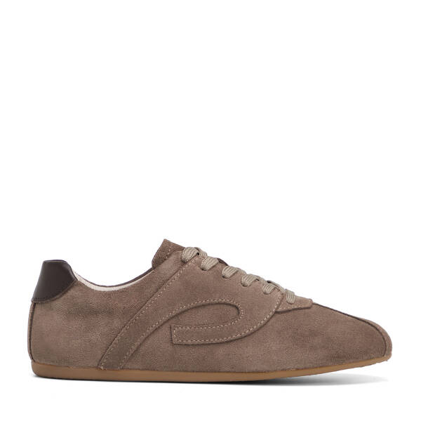 Vizon Hakiki Süet Deri Kadın Sneaker - K26S1AY68936-A02 - 1