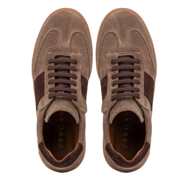 Vizon Hakiki Süet Deri Kadın Sneaker - K4MEAY068704-A02 - 5