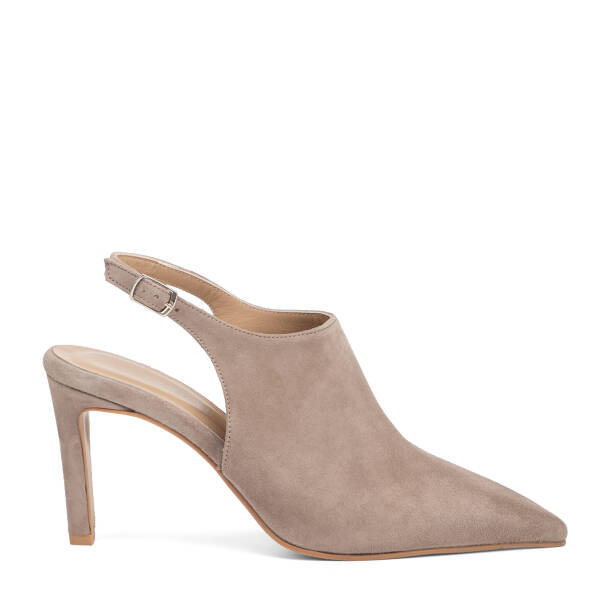 Vizon Hakiki Süet Deri Kadın Stiletto - K26I1AY68693-A02 