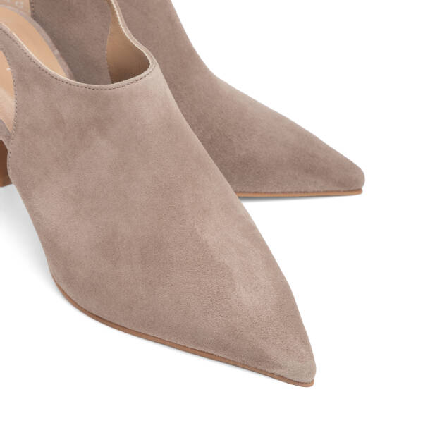 Vizon Hakiki Süet Deri Kadın Stiletto - K26I1AY68693-A02 - 3