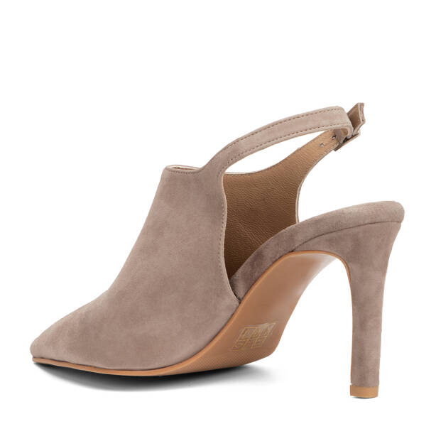 Vizon Hakiki Süet Deri Kadın Stiletto - K26I1AY68693-A02 - 4