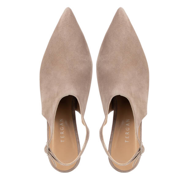 Vizon Hakiki Süet Deri Kadın Stiletto - K26I1AY68693-A02 - 5
