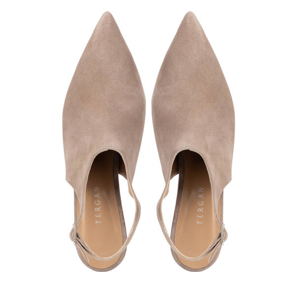 Vizon Hakiki Süet Deri Kadın Stiletto - K26I1AY68693-A02 - 5
